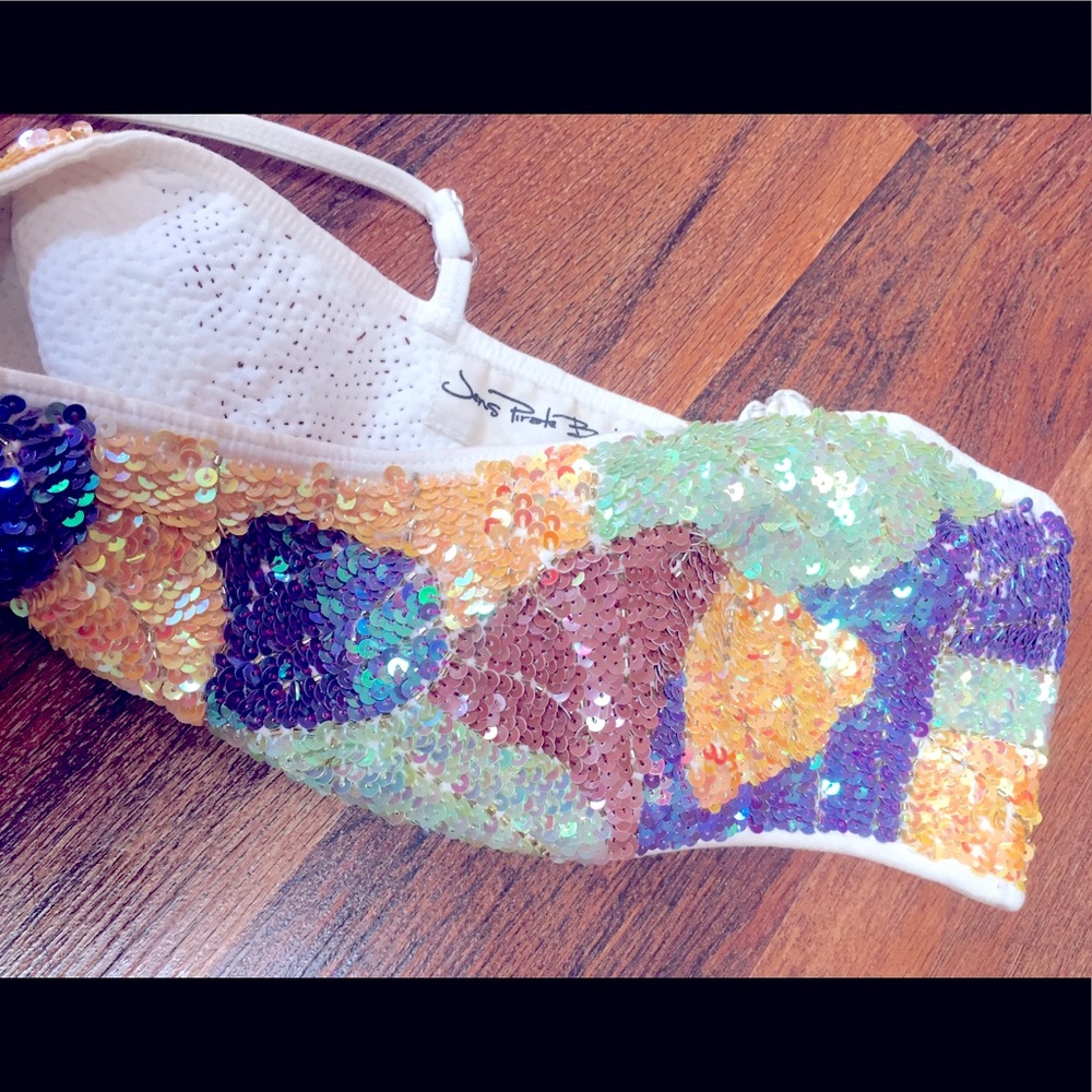 Free People sequined mermaid bralette